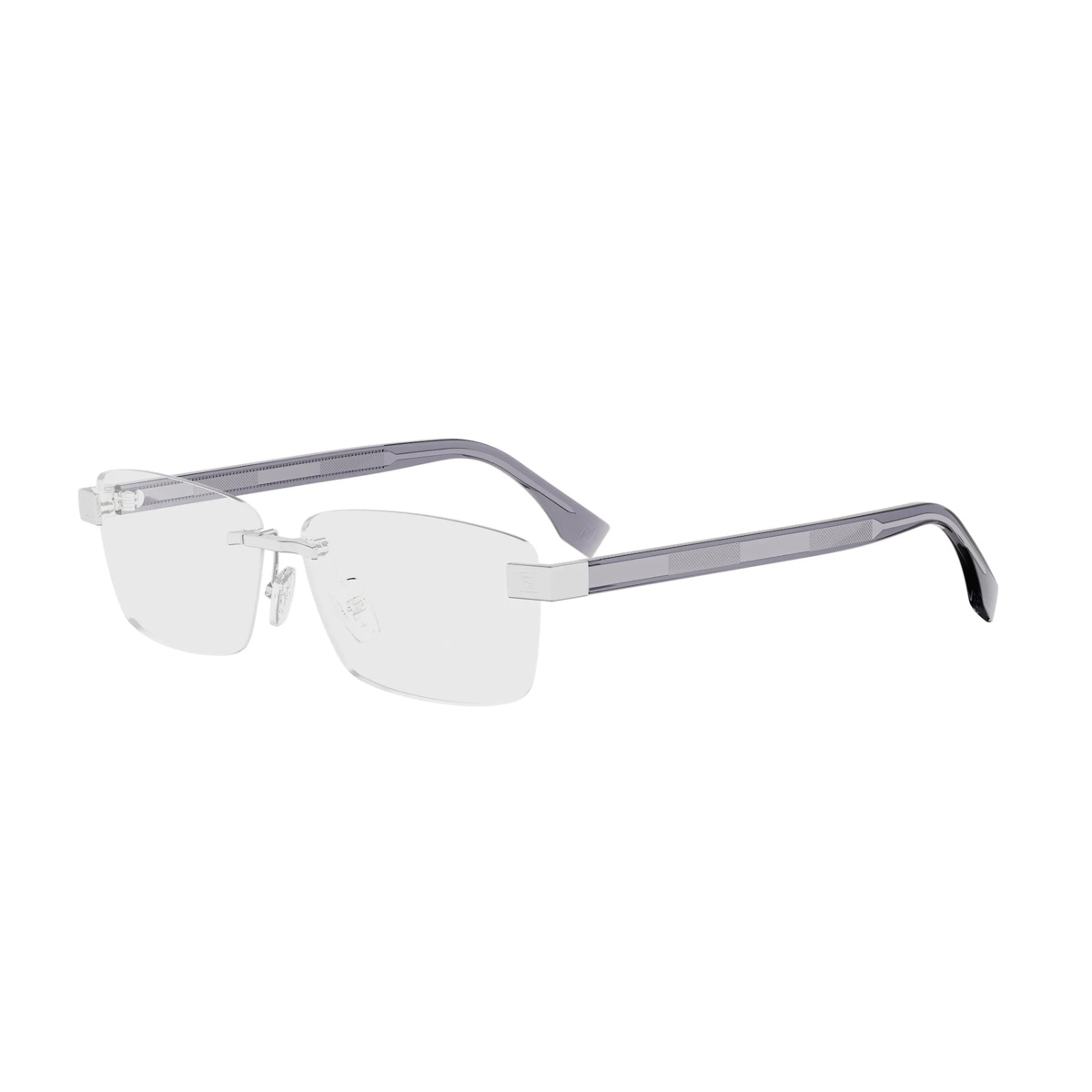 Occhiali da vista Fendi uomo FE50148U argento lucido