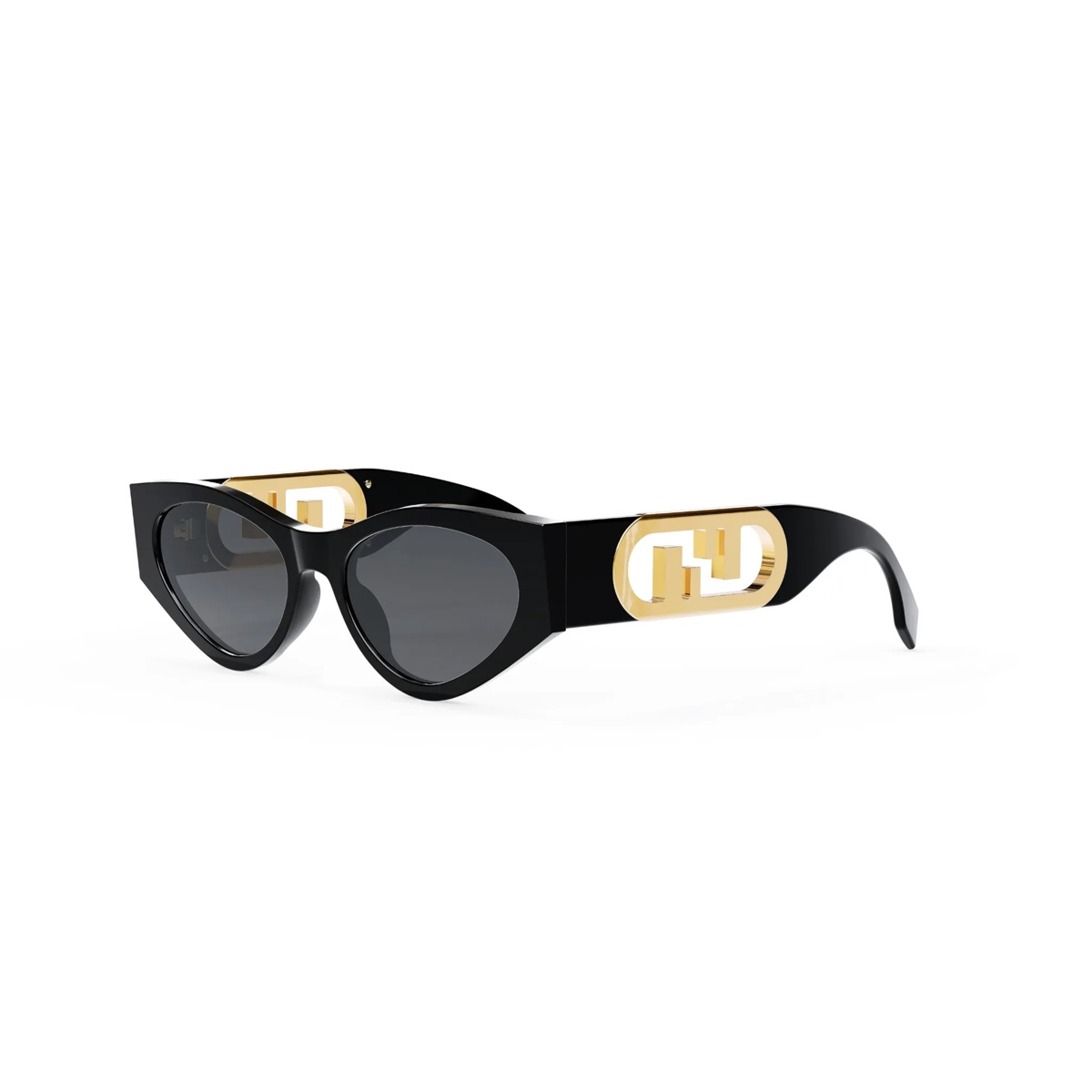 Occhiali da Sole Fendi Donna Neri O'Lock FE40049I - Acetato Lucido