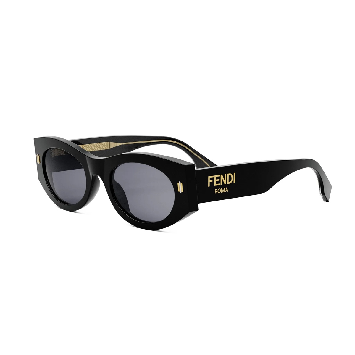 Occhiali da Sole Fendi FE40125I Neri con Lenti Blu - Modello Roma