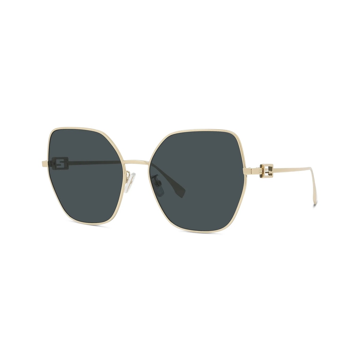 Fendi FE40033U Tube Donna – Occhiali da Sole Oro Lucido