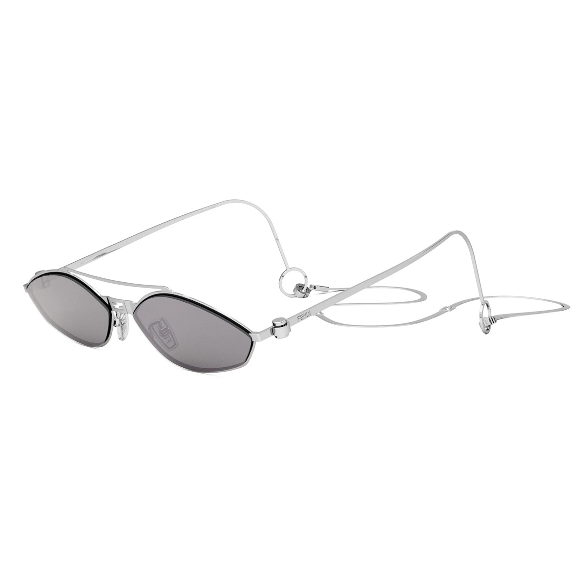 Occhiali da Sole Fendi Donna FE40114U Palladio e Lenti Grigie