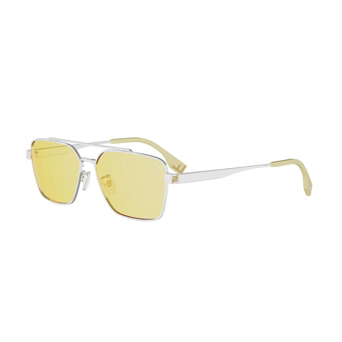 Occhiali da Sole Fendi Uomo FE40211U FENDI SKY Metallo Palladio Lucido
