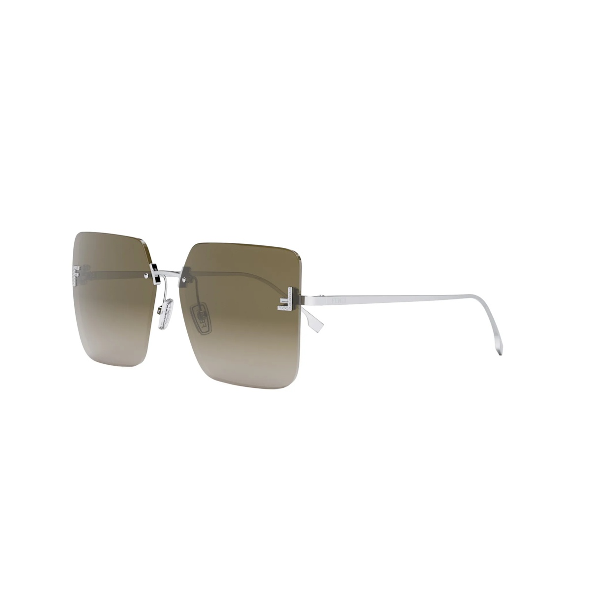 Occhiali da Sole Fendi First Crystal Donna FE4082US | Marrone Sfumato